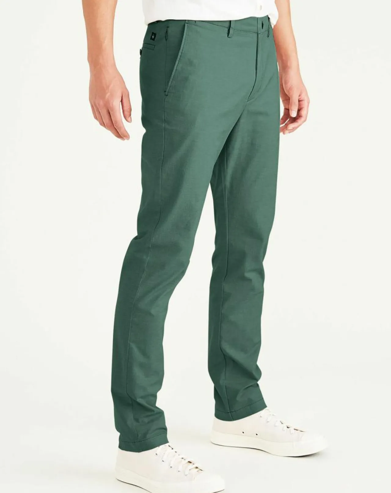 Pantalon Smart 360 Flex Chino Slim vert moyen