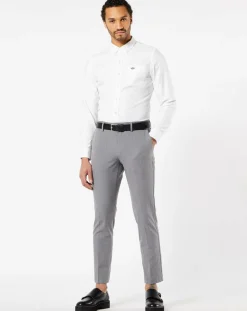 Pantalon Smart 360 Flex Trouser Slim Fit à rayures gris