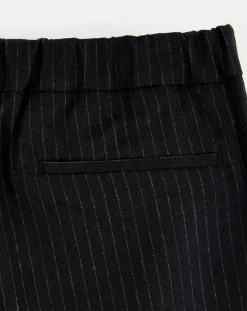 Pantalon Stanford rayé noir