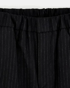 Pantalon Stanford rayé noir