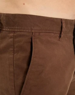 Pantalon Stig tapered marron