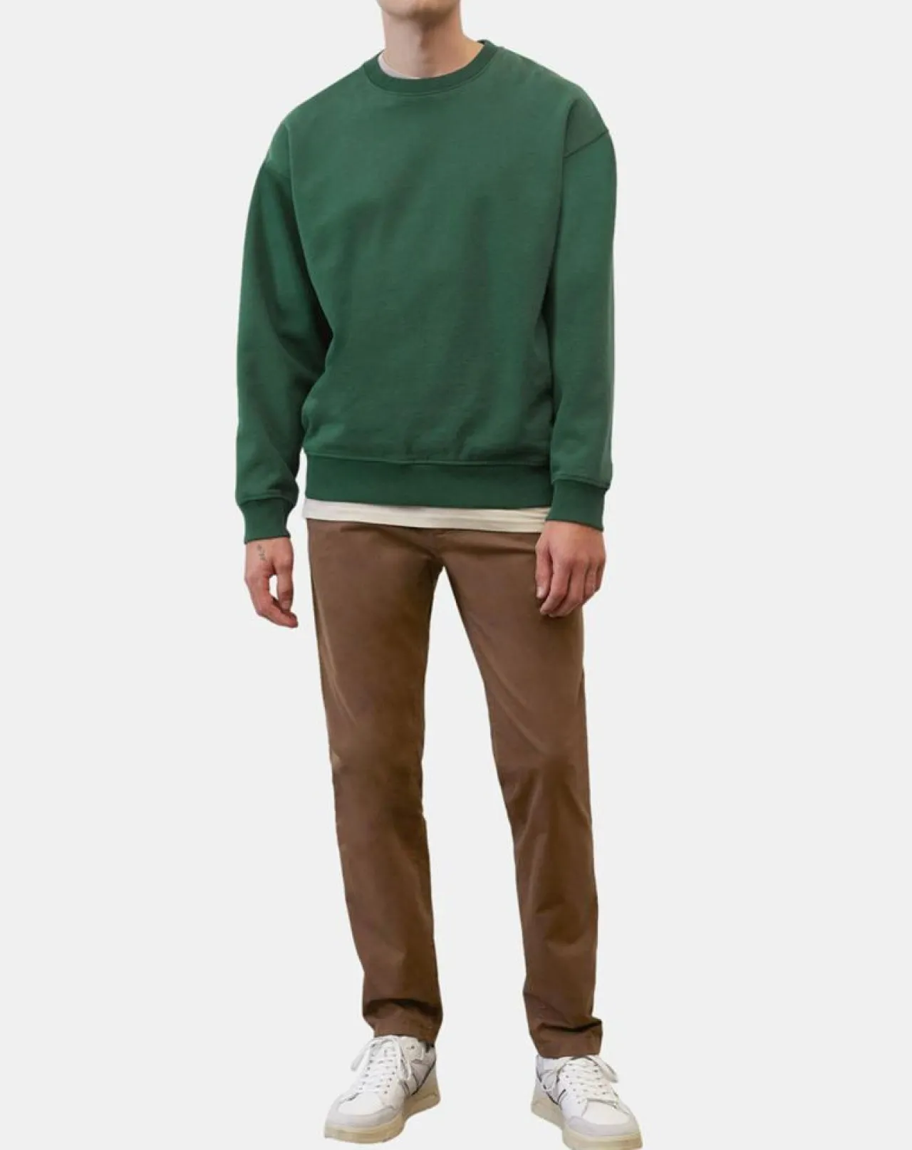 Pantalon Stig tapered marron