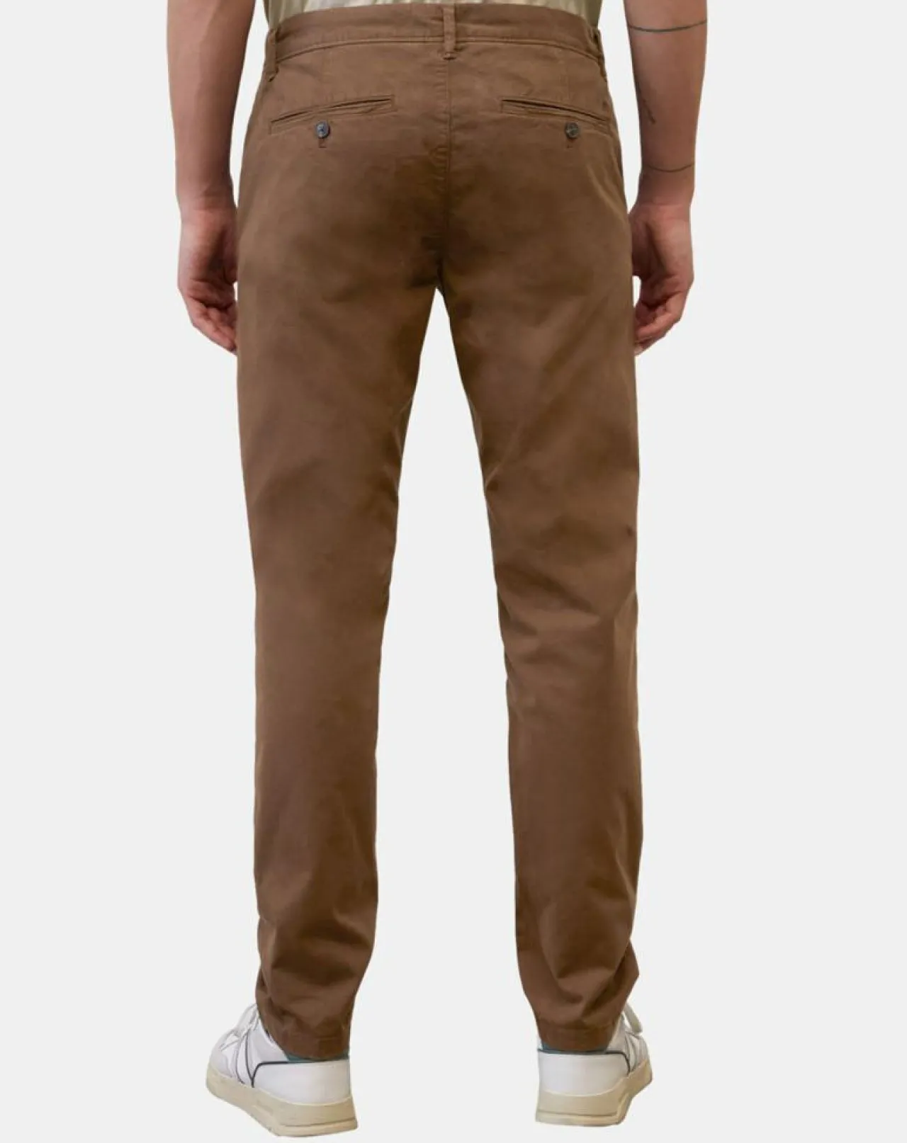 Pantalon Stig tapered marron