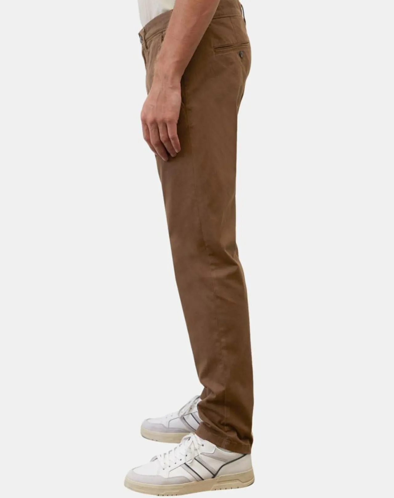 Pantalon Stig tapered marron