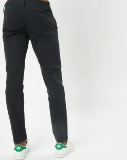 Pantalon Stig Tapered twill noir