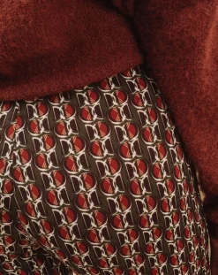 Pantalon Store imprimé forêt