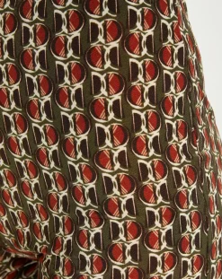 Pantalon Store imprimé forêt