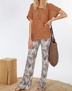 Pantalon Store indigo/beige