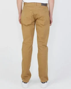Pantalon stretch droit 5 poches beige