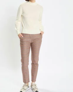 Pantalon Torup tartan marron