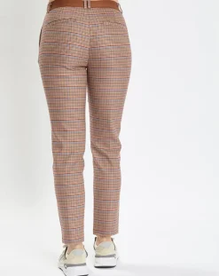 Pantalon Torup tartan marron