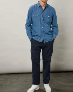 Pantalon Tyron marin foncé