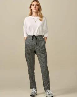 Pantalon Vael à pois noir