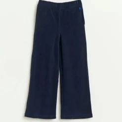 Pantalon évasé Fiona en Coton bleu marine