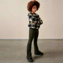 Pantalon évasée Fairou en Coton mélangé vert foncé