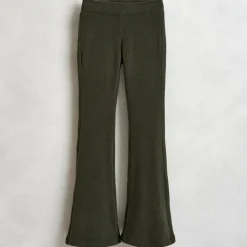 Pantalon évasée Fairou en Coton mélangé vert foncé