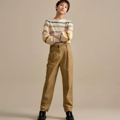 Pantalon Vicky beige foncé