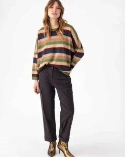 Pantalon Victoire choco/beige