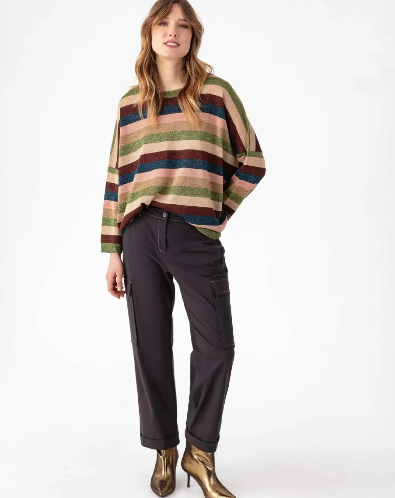 Pantalon Victoire choco/beige