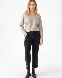 Pantalon Victoire noir/beige