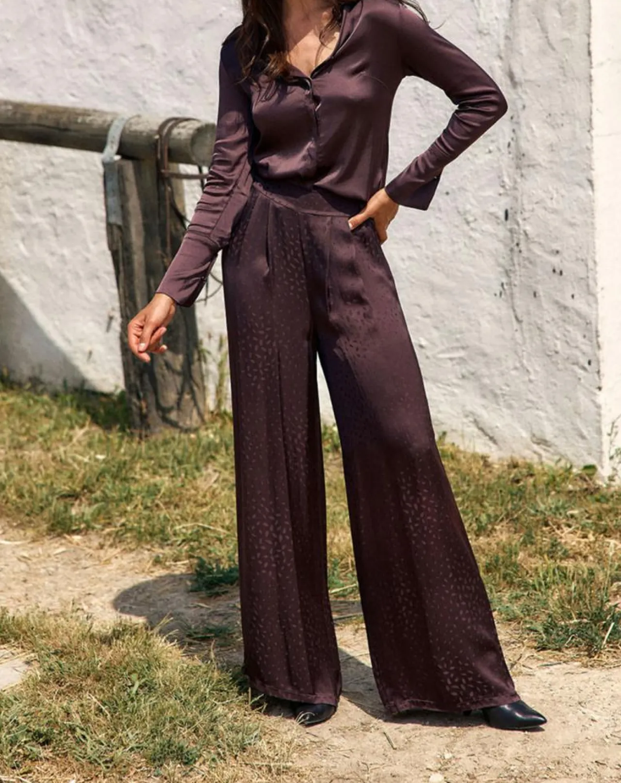 Pantalon Willy raisin