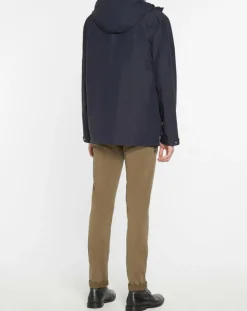 Parka à capuche 4 Poches 3en1 bleu marine