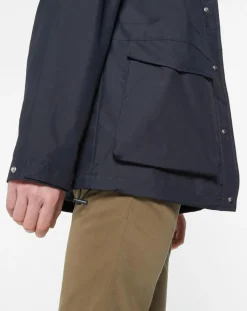 Parka à capuche 4 Poches 3en1 bleu marine