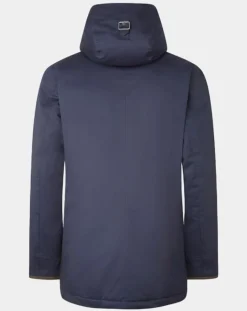 Parka à capuche Canvas bleu marine