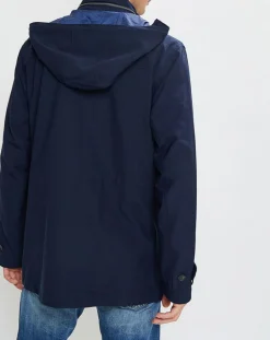 Parka à capuche Nylon Travel bleu marine