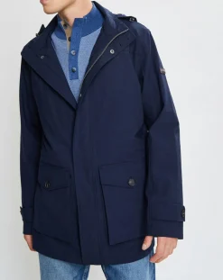 Parka à capuche Nylon Travel bleu marine