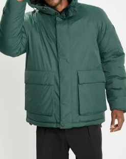 Parka à capuche Repreeve verte