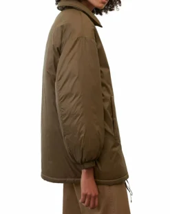 Parka boutons nylon marron