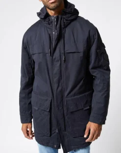 Parka Byron bleu foncé