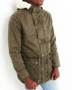 Parka capuche Mitsio kaki