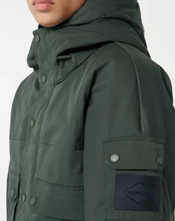 Parka courte Raptor Pocket verte