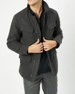 Parka de ville en Laine mélangée Velo grise