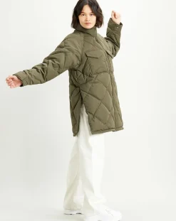 Parka Diamond matelassée verte