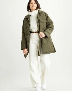 Parka Diamond matelassée verte