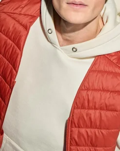 Parka droite Napocket avec doudoune amovible matelassée sans manches rouille