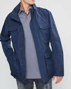 Parka en Nylon bleue