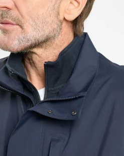 Parka imperméable Technique Vélo bleu marine