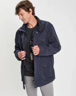 Parka imperméable Velo Speed bleu marine