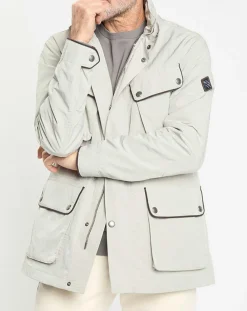 Parka imperméable vélo écrue