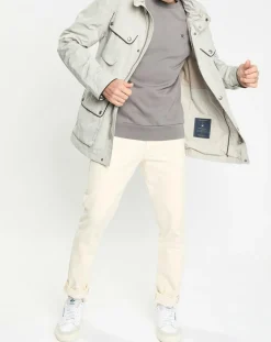 Parka imperméable vélo écrue