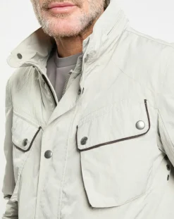 Parka imperméable vélo écrue