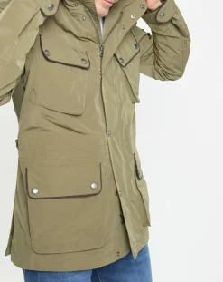 Parka imperméable vélo kaki