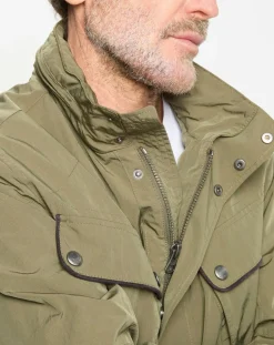 Parka imperméable vélo kaki