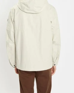 Parka Légère à Capuche Mesh écrue