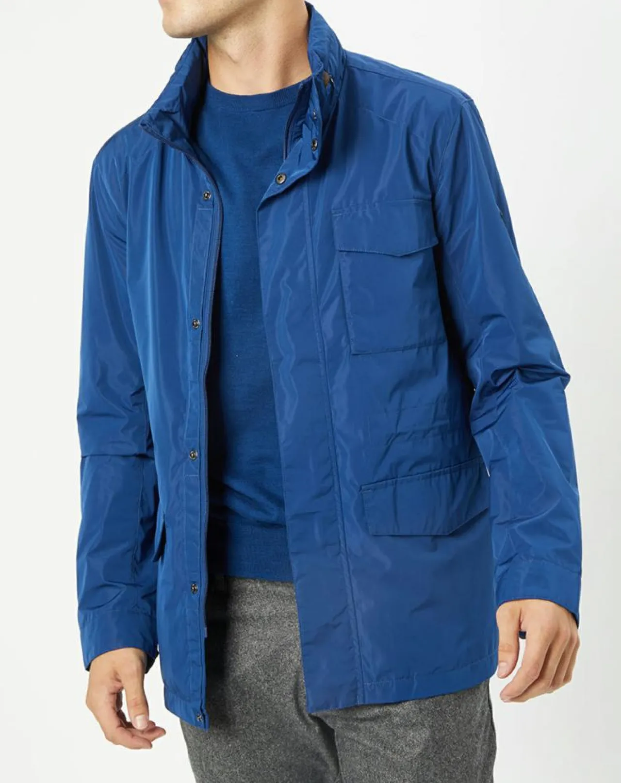 Parka légère bleue