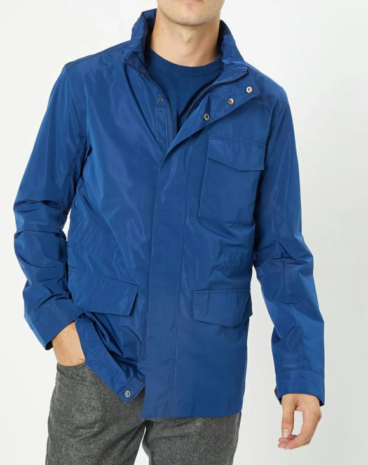 Parka légère bleue